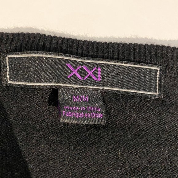 Forever 21 Black Cropped Cardigan with Gold Beaded Detail - Picture 8 of 8